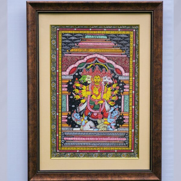 Pattachitra Painting (Framed)-18 x 24 Inch