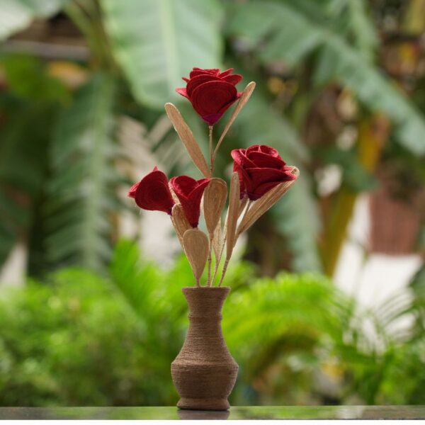 Unique Jute Flower Vase