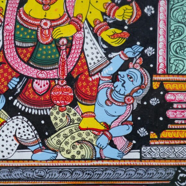 Pattachitra Painting (Framed)-18 x 24 Inch - Image 3