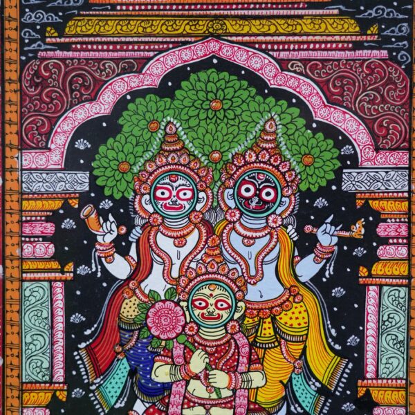 Pattachitra Painting (Framed)-18 x 24 Inch - Image 4