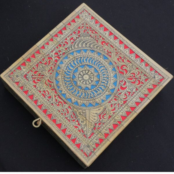 Palm Leaf Box - 10x10 Inch