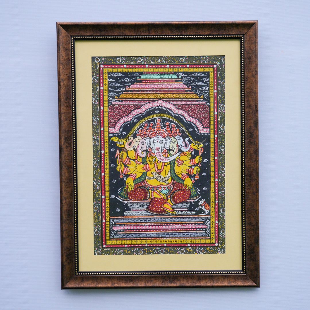 Pattachitra Painting (Framed)-18 x 24 Inch