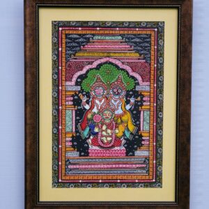 Pattachitra Painting (Framed)-18 x 24 Inch