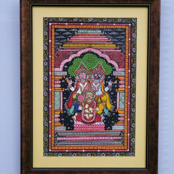 Pattachitra Painting (Framed)-18 x 24 Inch