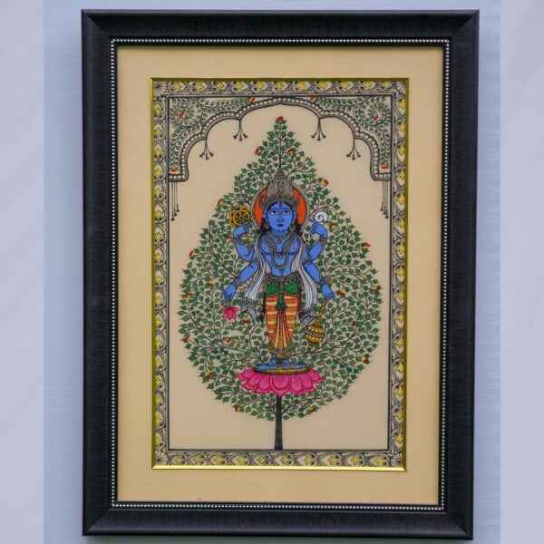 Pattachitra Painting (Framed)-18 x 24 Inch