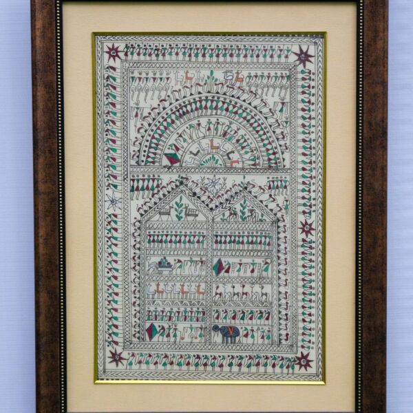 Pattachitra Painting (Framed)-18 x 24 Inch