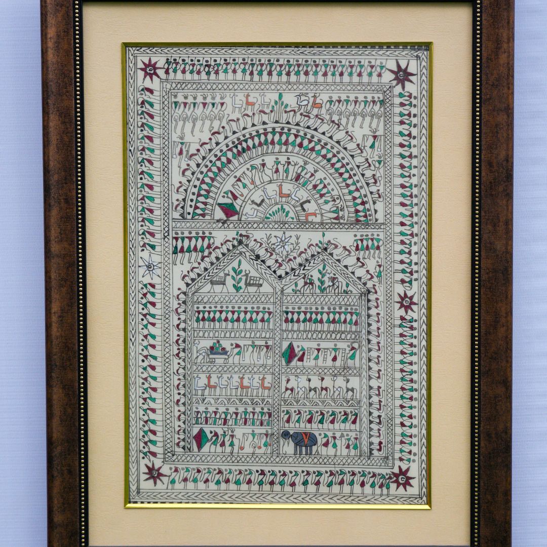 Pattachitra Painting (Framed)-18 x 24 Inch